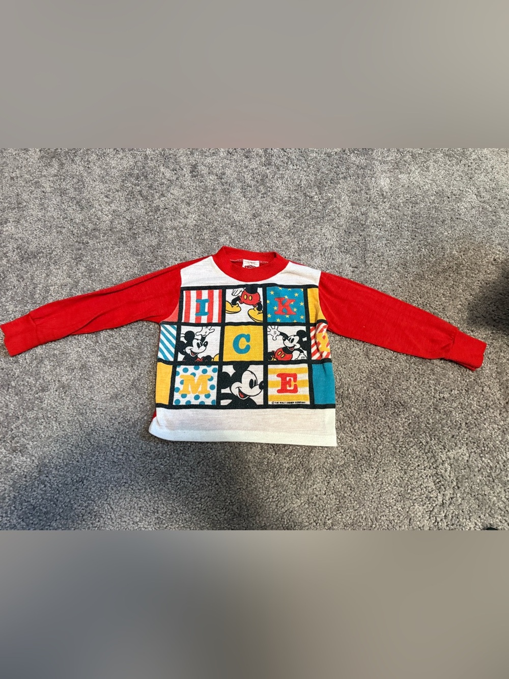 Disney Mickey Mouse toddler longsleeve w/ images and letters Size Toddler 3